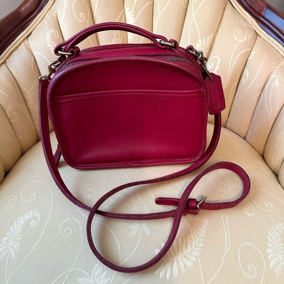 COACH HTF RED vtg LUNCH BOX ZIP🔥9991🔥stunner - Picture 2 of 16